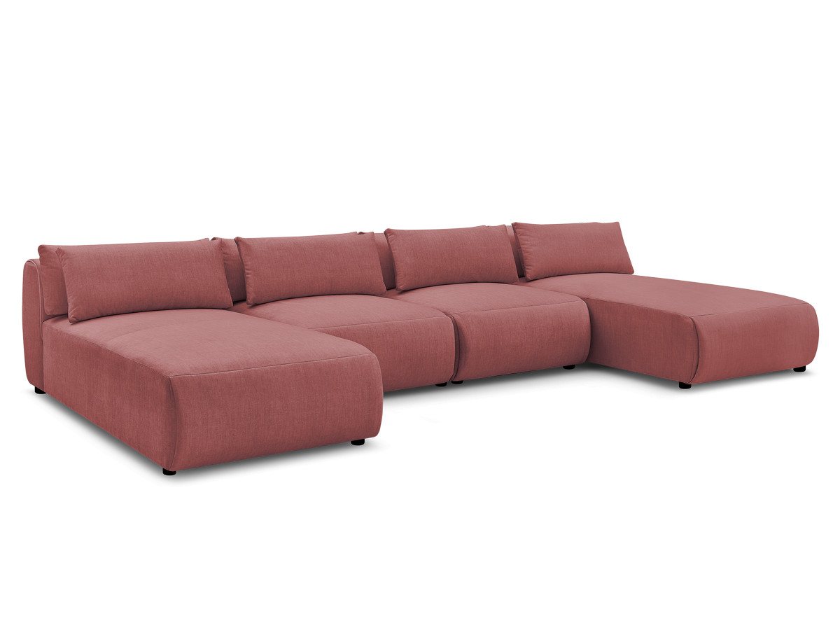 Bobochic Jana Wohnlandschaft Samt Orange