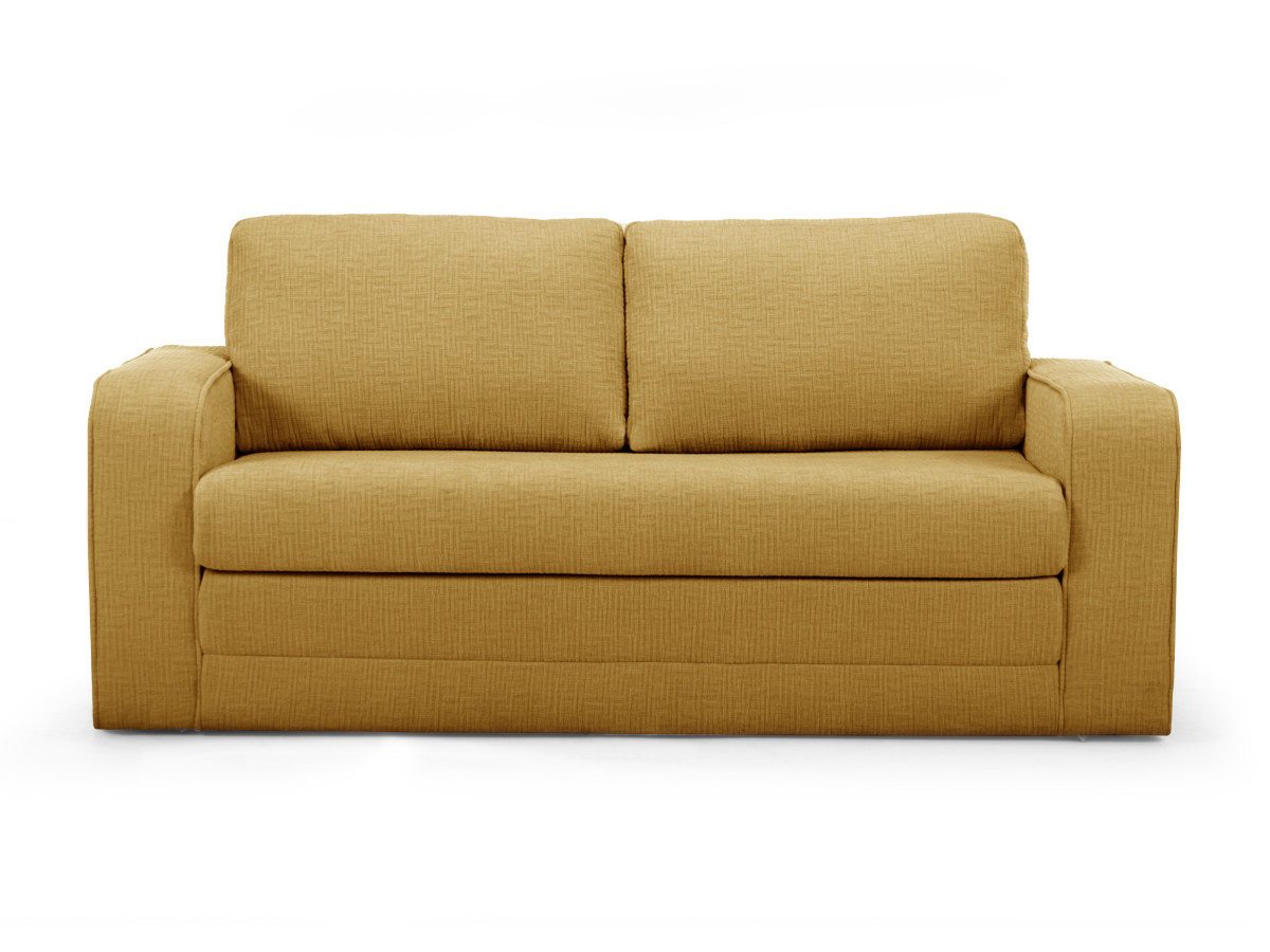 Bobochic Come Schlafsofa 2-Sitzer Strukturstoff Gelb