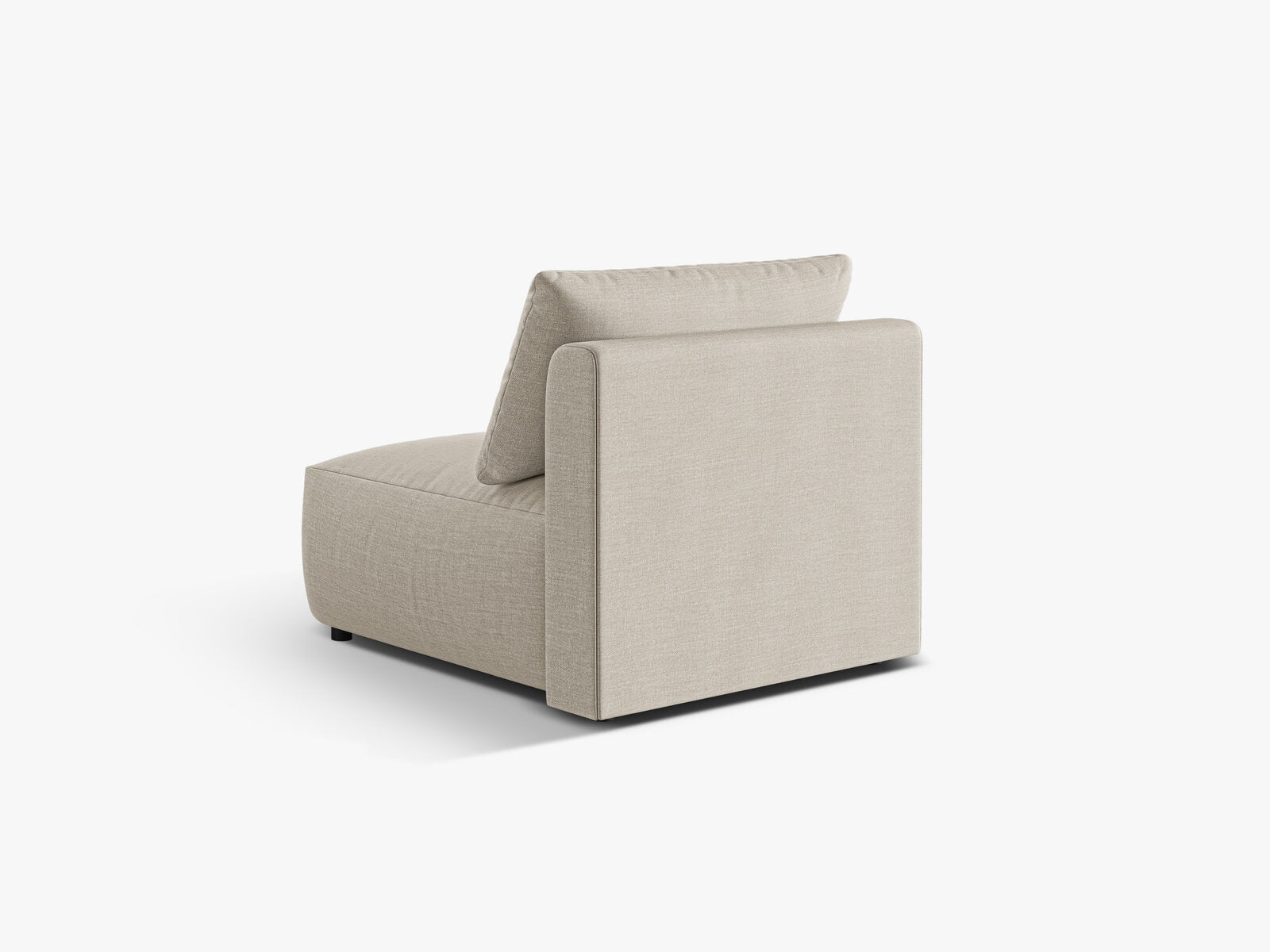 Micadoni Modul Chris 1-Sitzer Strukturierter Stoff Natur