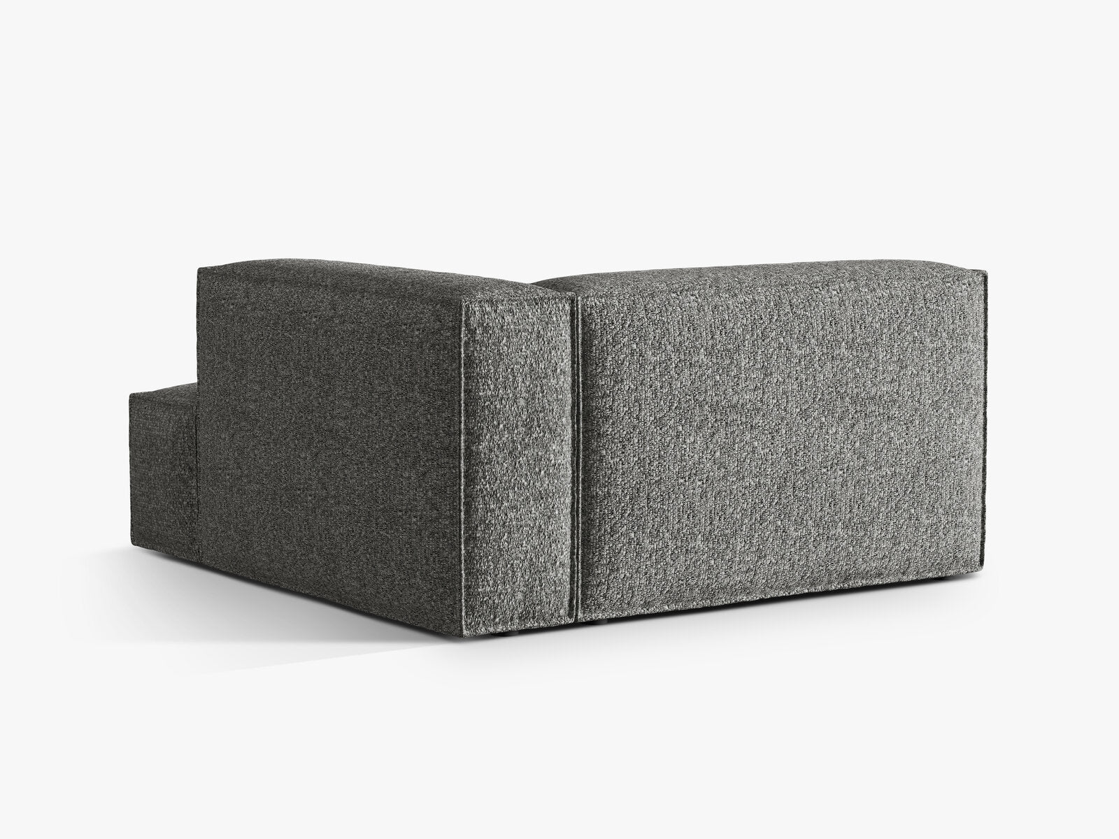 Micadoni Recamiere Nuria Groß 1-Sitzer Rechts Boucle Graphit