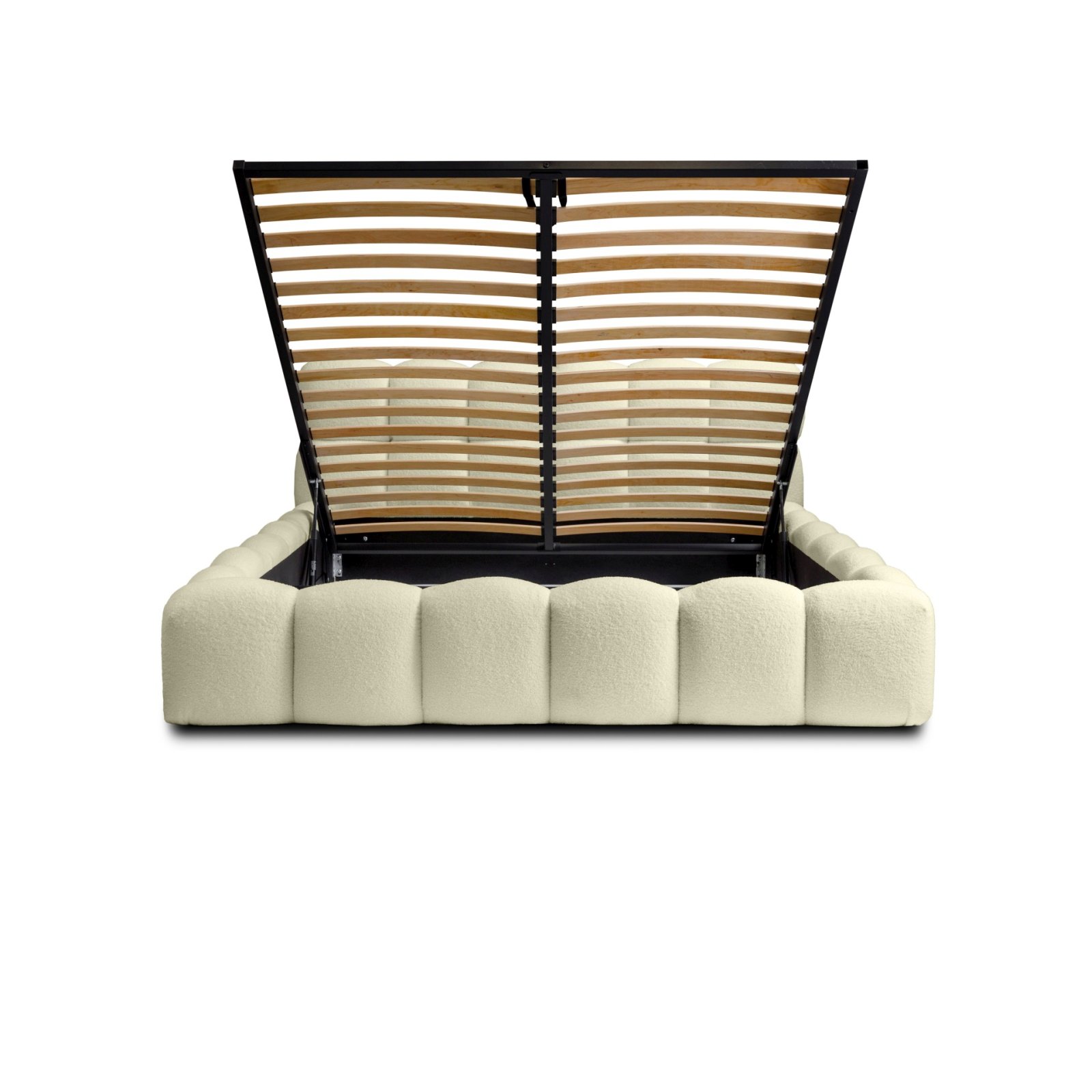 Polsterbett Vento-Slim Boucle 160x200 mit Metallrahmen Quelle 02