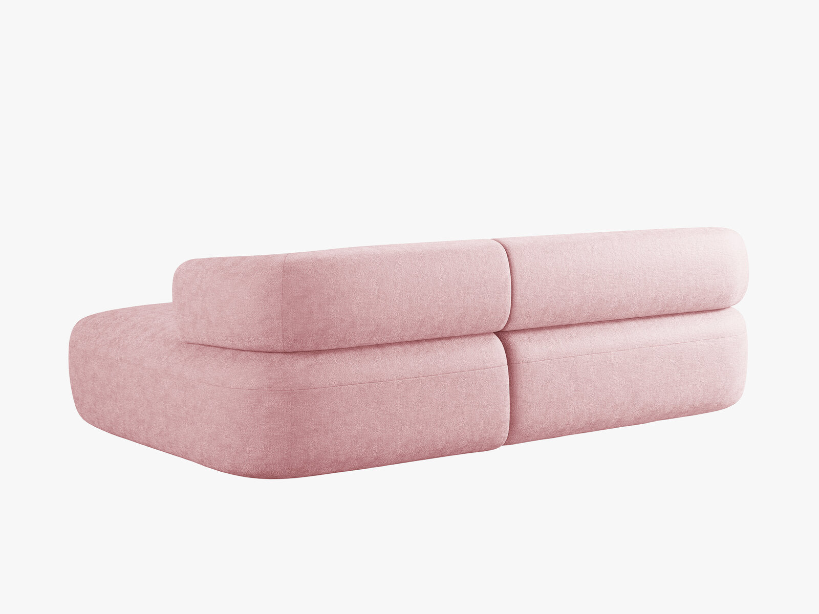 Micadoni 5-Sitzer Ecksofa Jenny Rechts Chenille Perfect Harmony Rosa