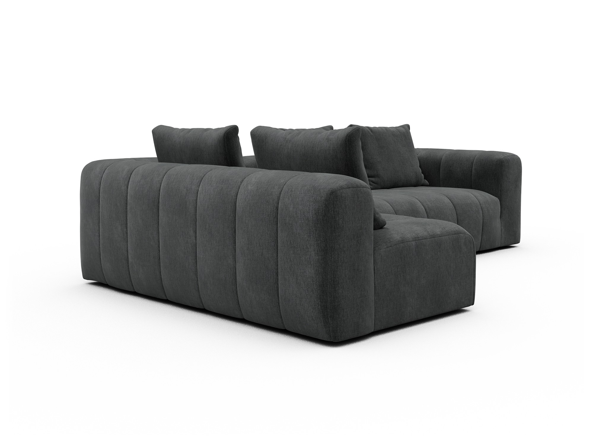 Hugo 2x 2,5-Sitzer Armlehne rechts Smooth-Deep-Warm-Grey moebelfaktor
