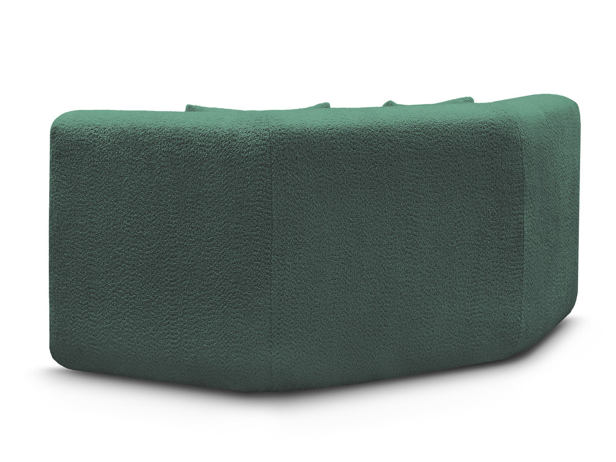 Bobochic Anda Sofa 2-Sitzer Chenille Dunkelgrün