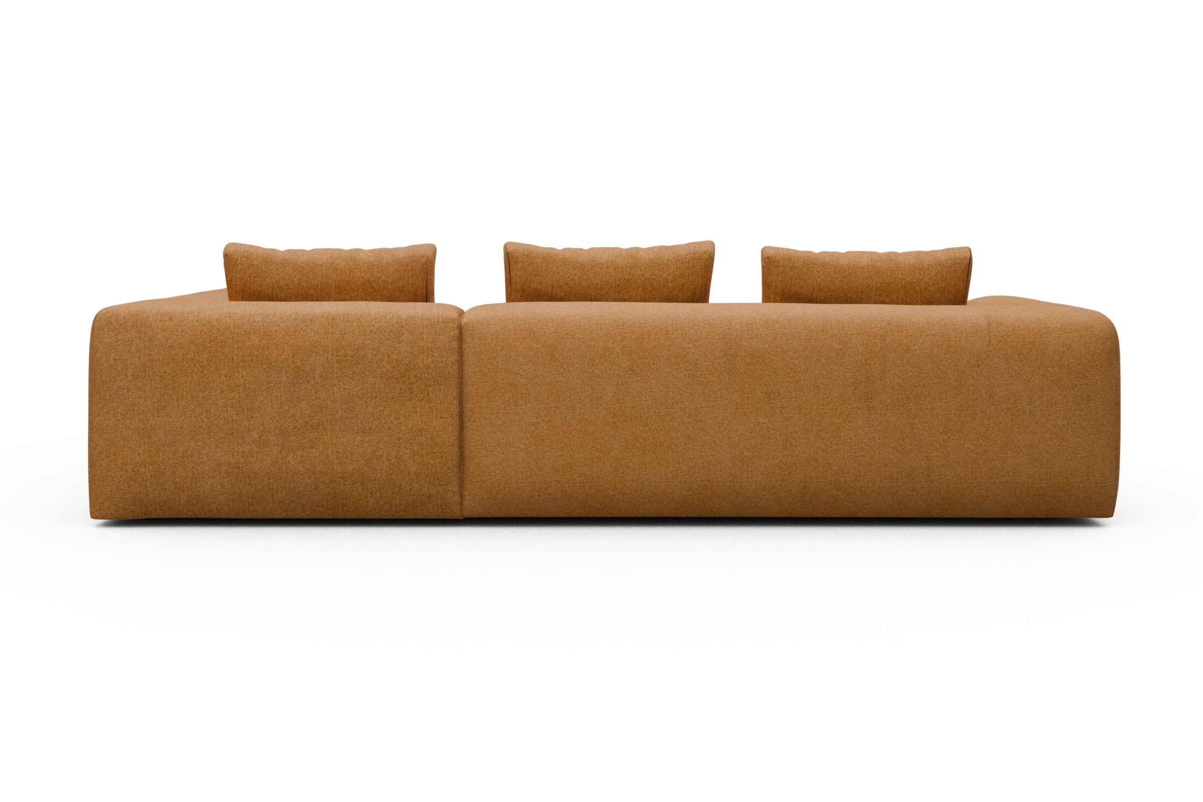 Ecksofa Fred Relax-Ecke rechts mit 2,5-Sitzer Casone-Warm-Yellow