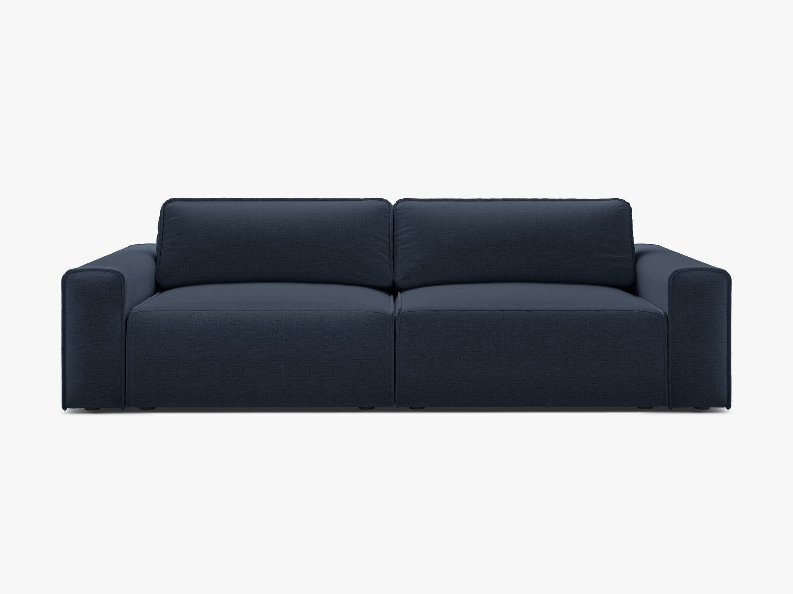 Micadoni Sofa Victor 3-Sitzer mit Schlaffunktion Strukturierter Stoff Königsblau