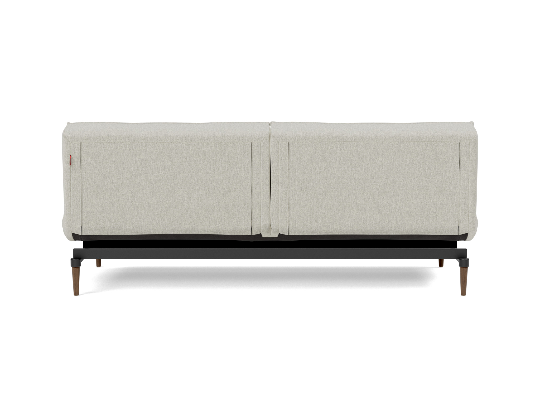 Schlafsofa Splitback Flachgewebe Mixed Dance 527-Natural Beine Styletto Eiche dunkel