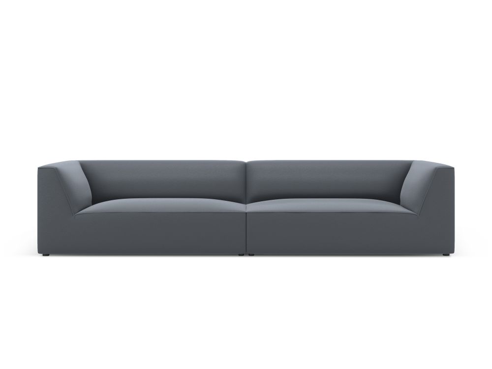 Cosmopolitan Design Sofa Siena 4-Sitzer Kunstleder Pacifico Dunkelblau