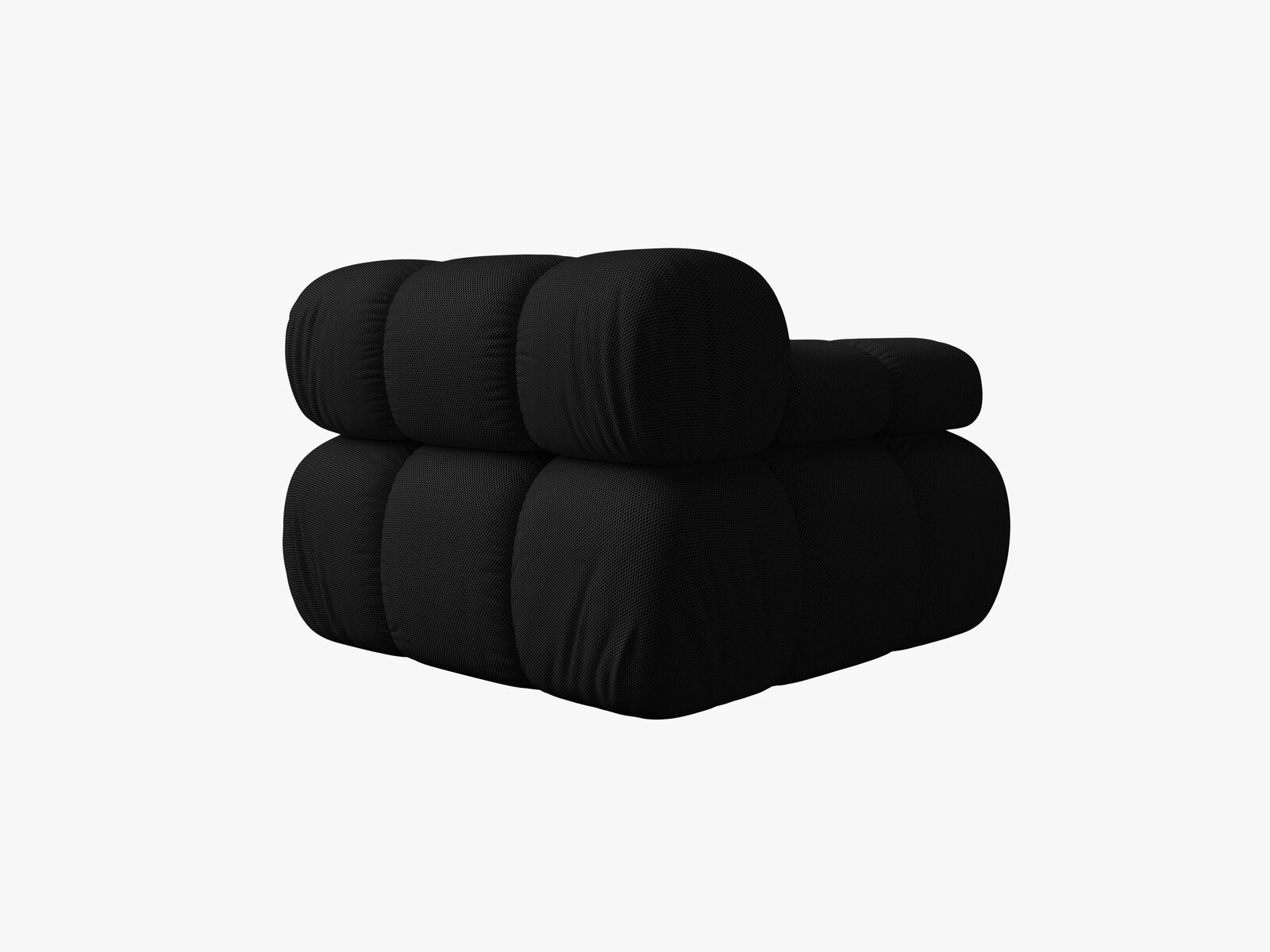 Micadoni Eckmodul Bellis Links 3D-Stoff Sonic Schwarz