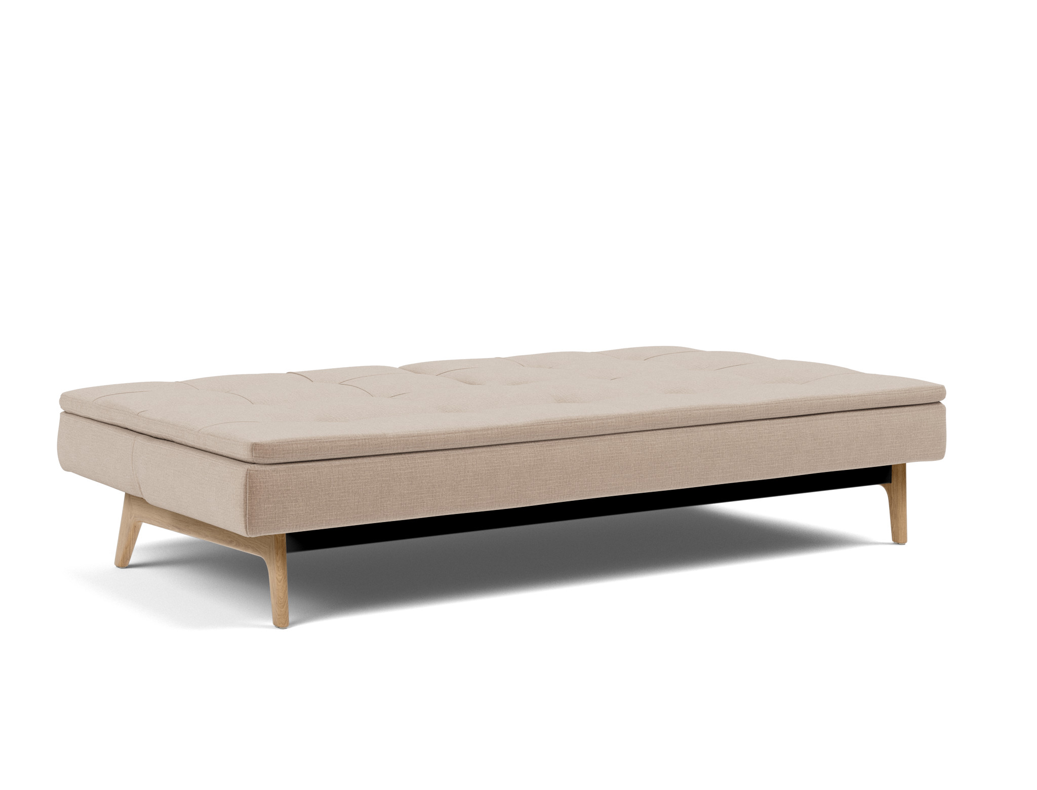 Schlafsofa Dublexo Chenille Esina 417-Mocha Beine Eiche