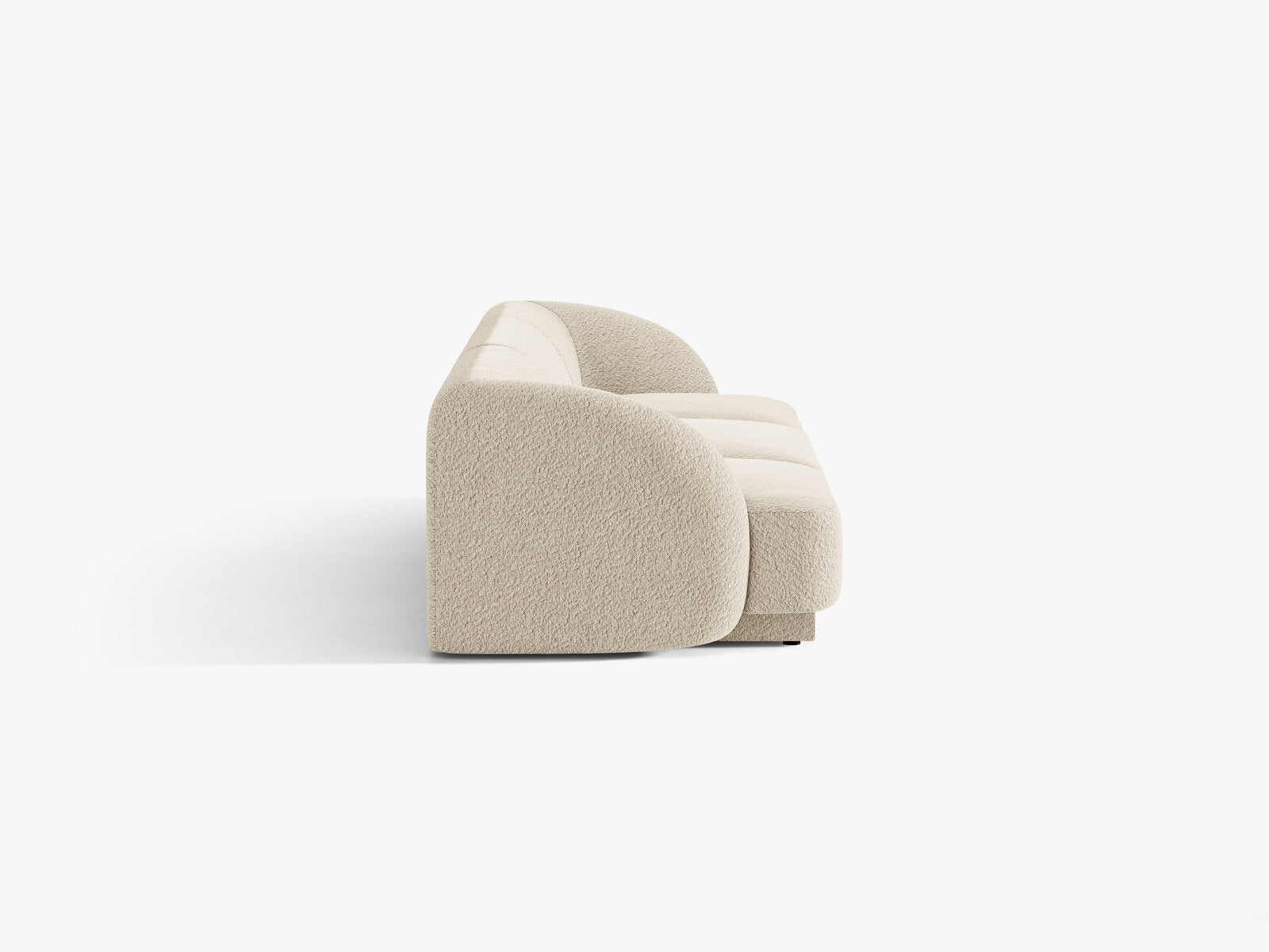 Micadoni Sofa Miley 3-Sitzer Boucle Baloo Beige