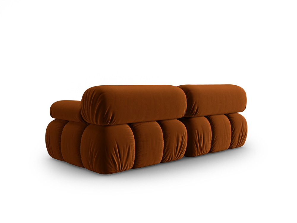 Cosmopolitan Design Sofa Cortina 2-Sitzer Samt Bluvel Terrakotta