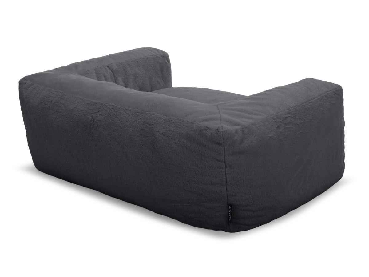 Bobochic Salto Hundekorb Kunstfell Dunkelgrau, Größe XXL (140 cm)