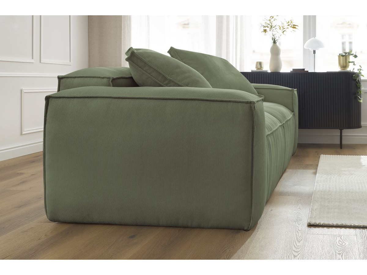Bobochic Boheme Sofa 3-Sitzer Cordsamt Grün