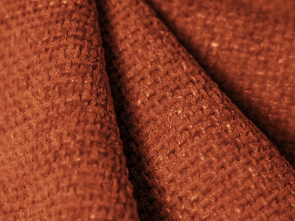 Cosmopolitan Design Ecksofa Nolio 4-Sitzer kleine Version Chenille Haga Terrakotta Rechts