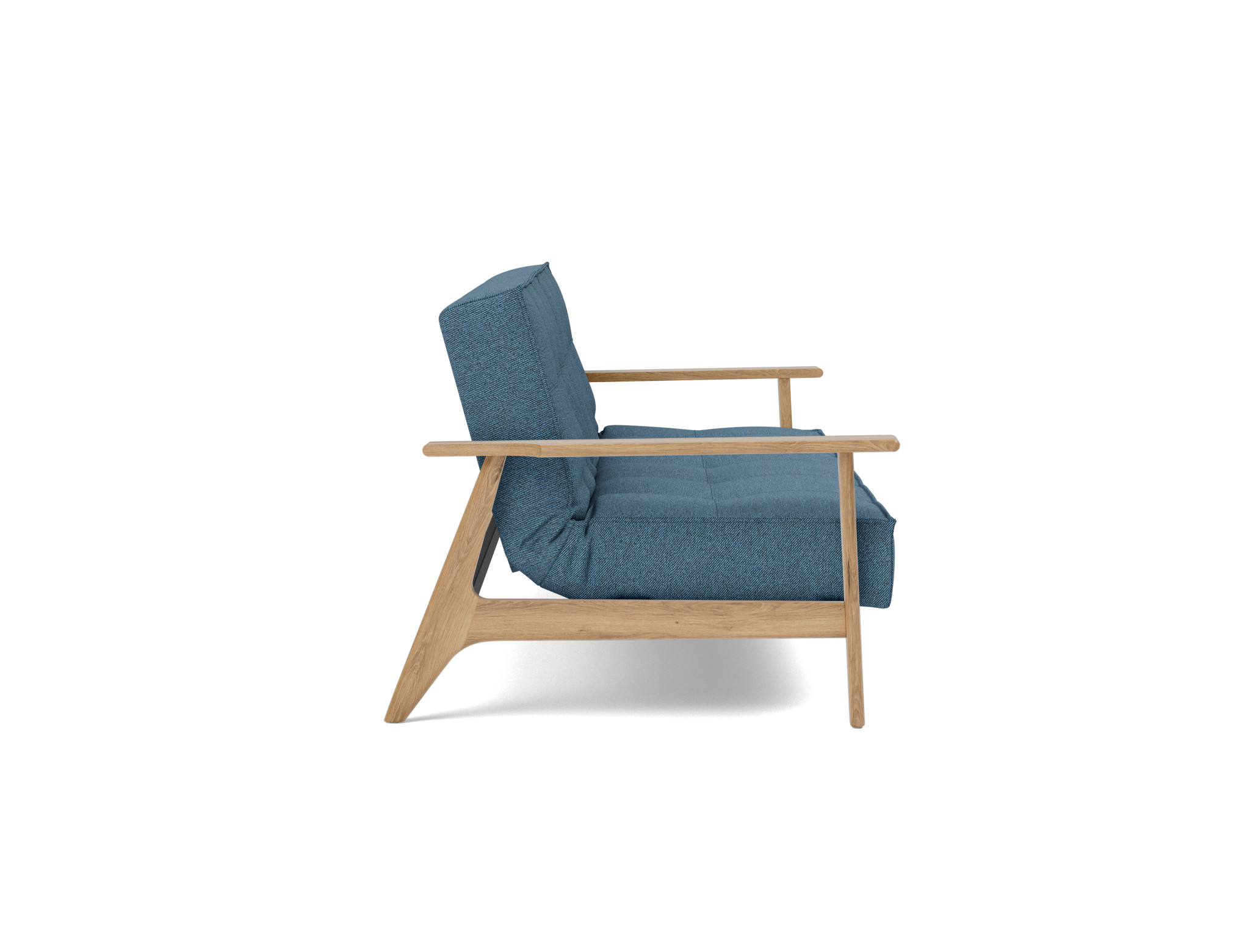 Schlafsofa Splitback Frej Strukturierter Stoff Weda 302-Weda-Blue