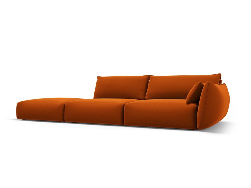 Cosmopolitan Design Sofa Matera 4-Sitzer offen Samt Salvador Terrakotta Links