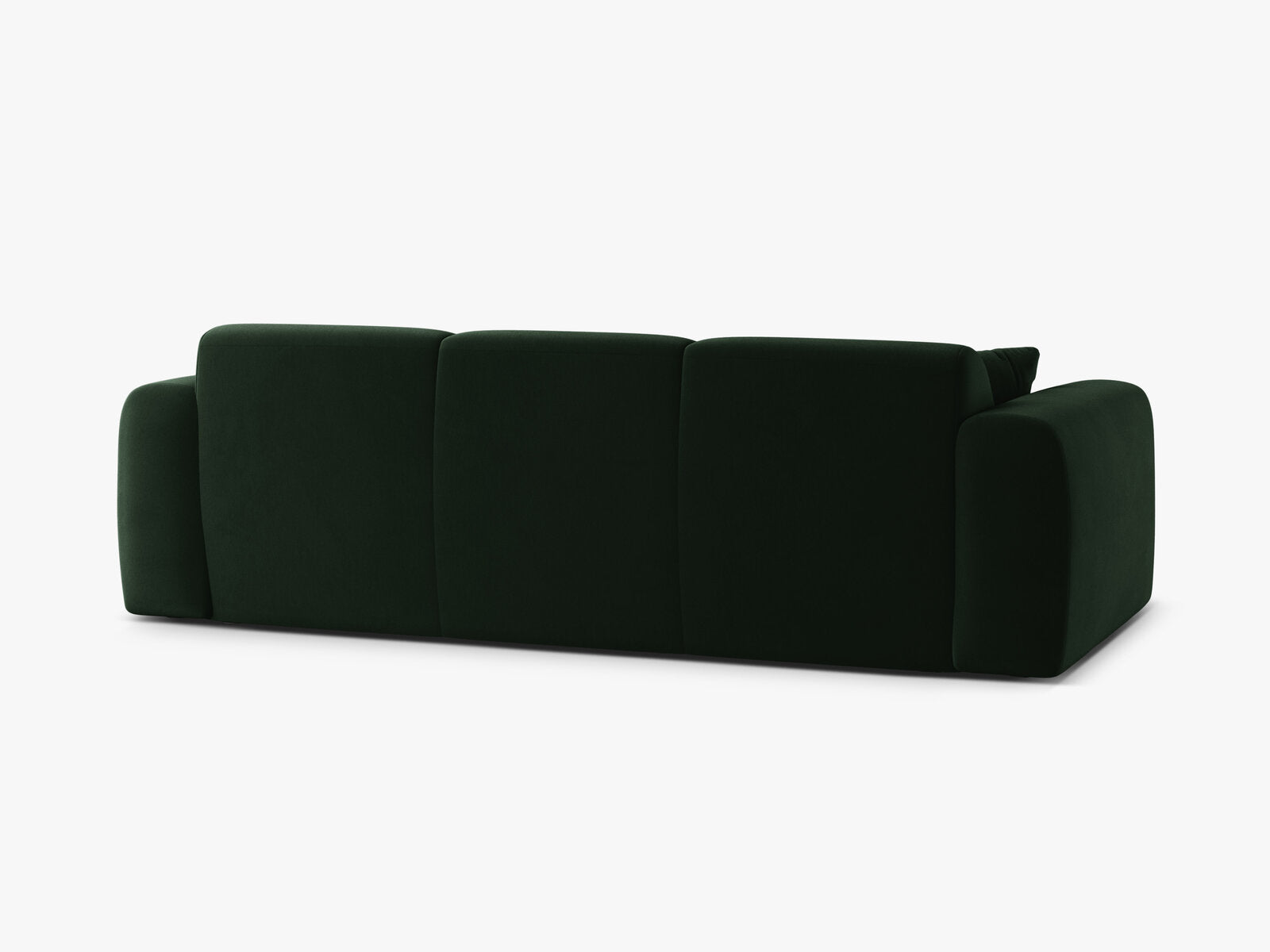 Micadoni Sofa Molino 3-Sitzer Samt Casino Flaschengrün