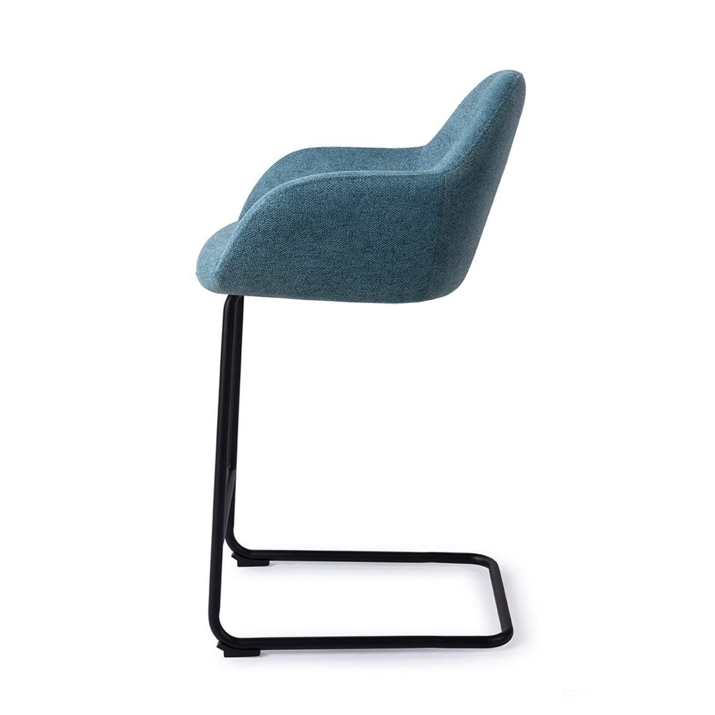 Jesper Home Barhocker Kushi Ocean-Eyes Arch Schwarz Barhöhe (75cm)