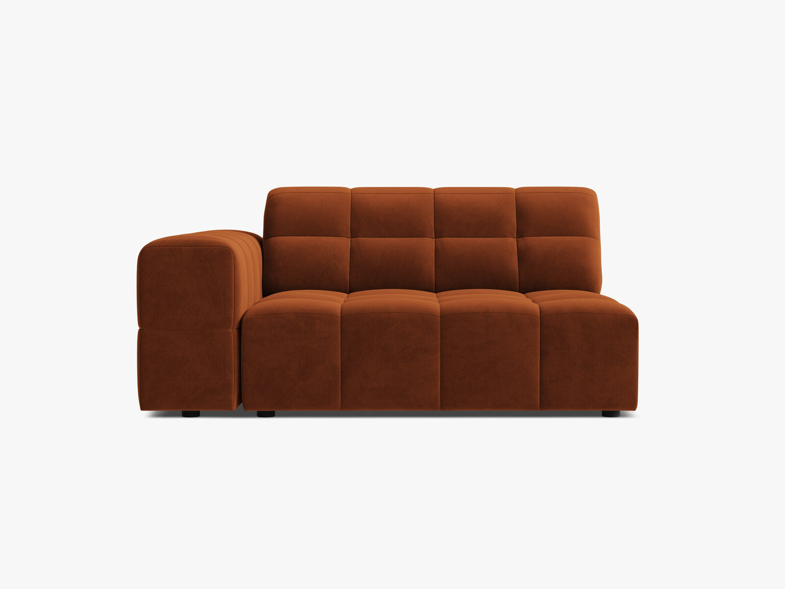 Micadoni Jennifer Sofamodul XL Links Samt Bluvel Terrakotta