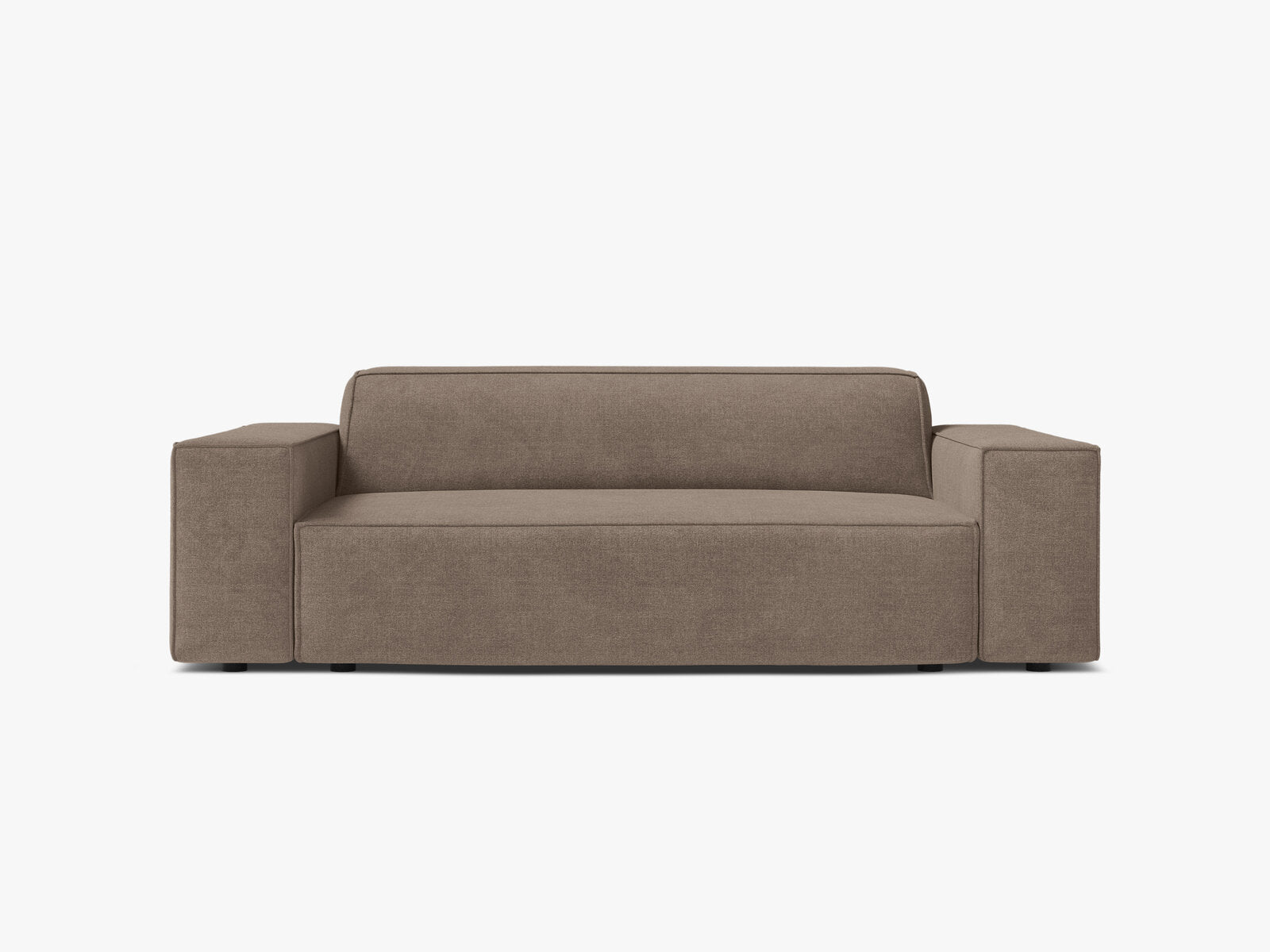 Micadoni Jodie Sofa 2-Sitzer Strukturierter Stoff Liberty Cappuccino