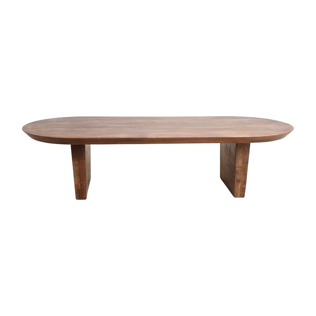 Raw Materials Bullnose-Couchtisch braun