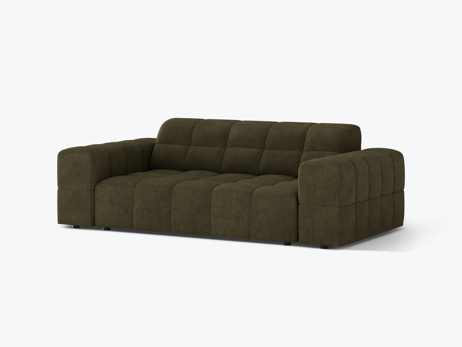 Micadoni Jennifer Sofa 2-Sitzer Chenille Eden Grün