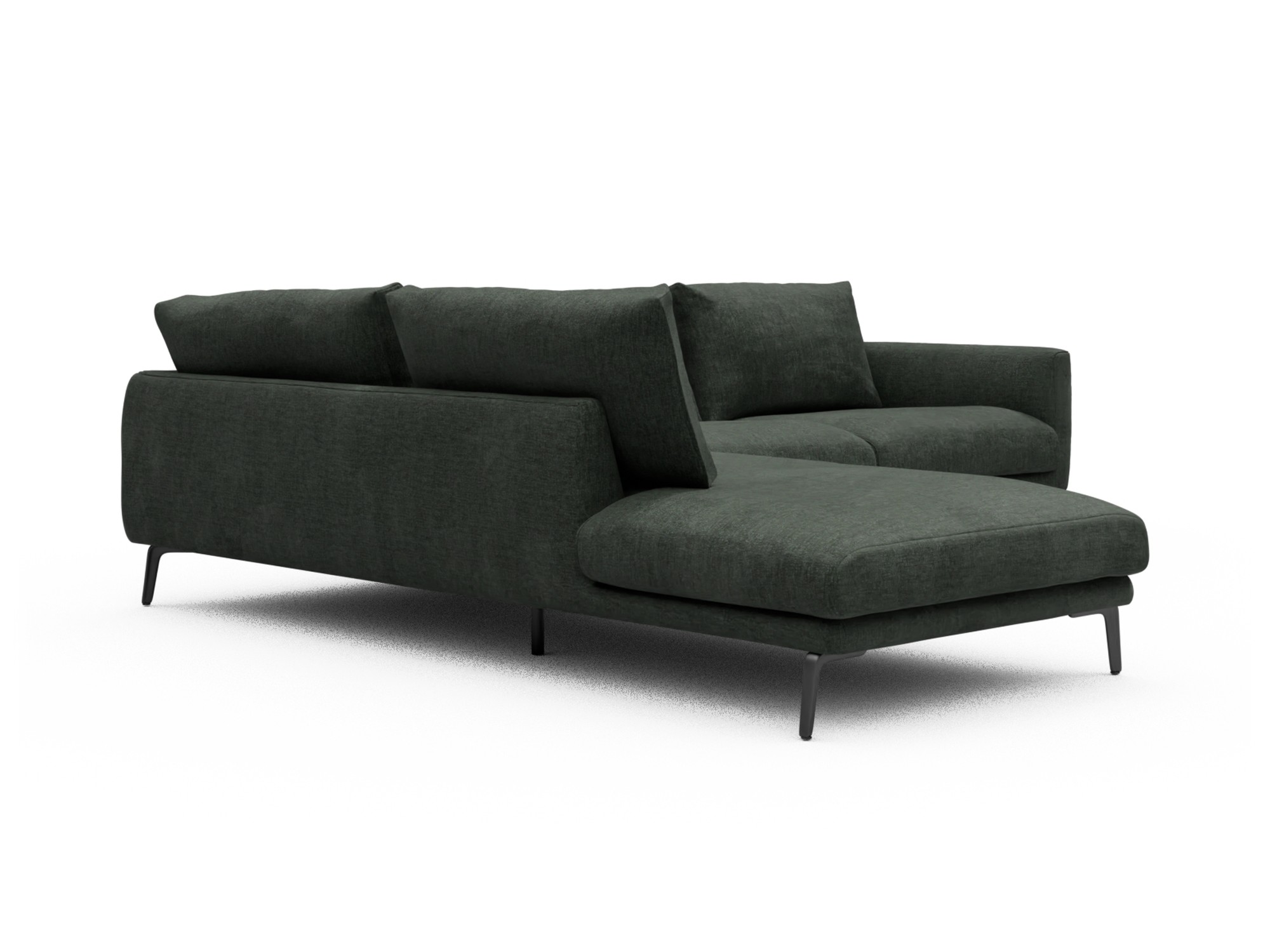 Skandi Home Ecksofa Karl Relax-Ecke links mit 2,5-Sitzer Aivi-Pine-Green moebelfaktor