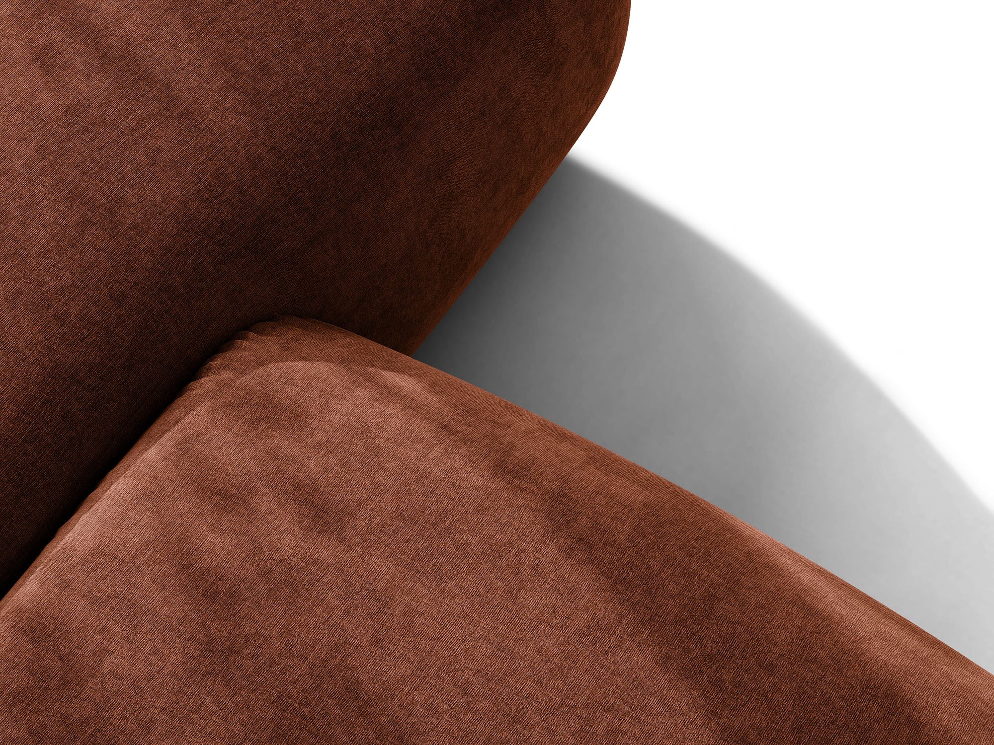 Micadoni Ophelia Sofa 4-Sitzer Strukturierter Stoff Liberty Ziegel
