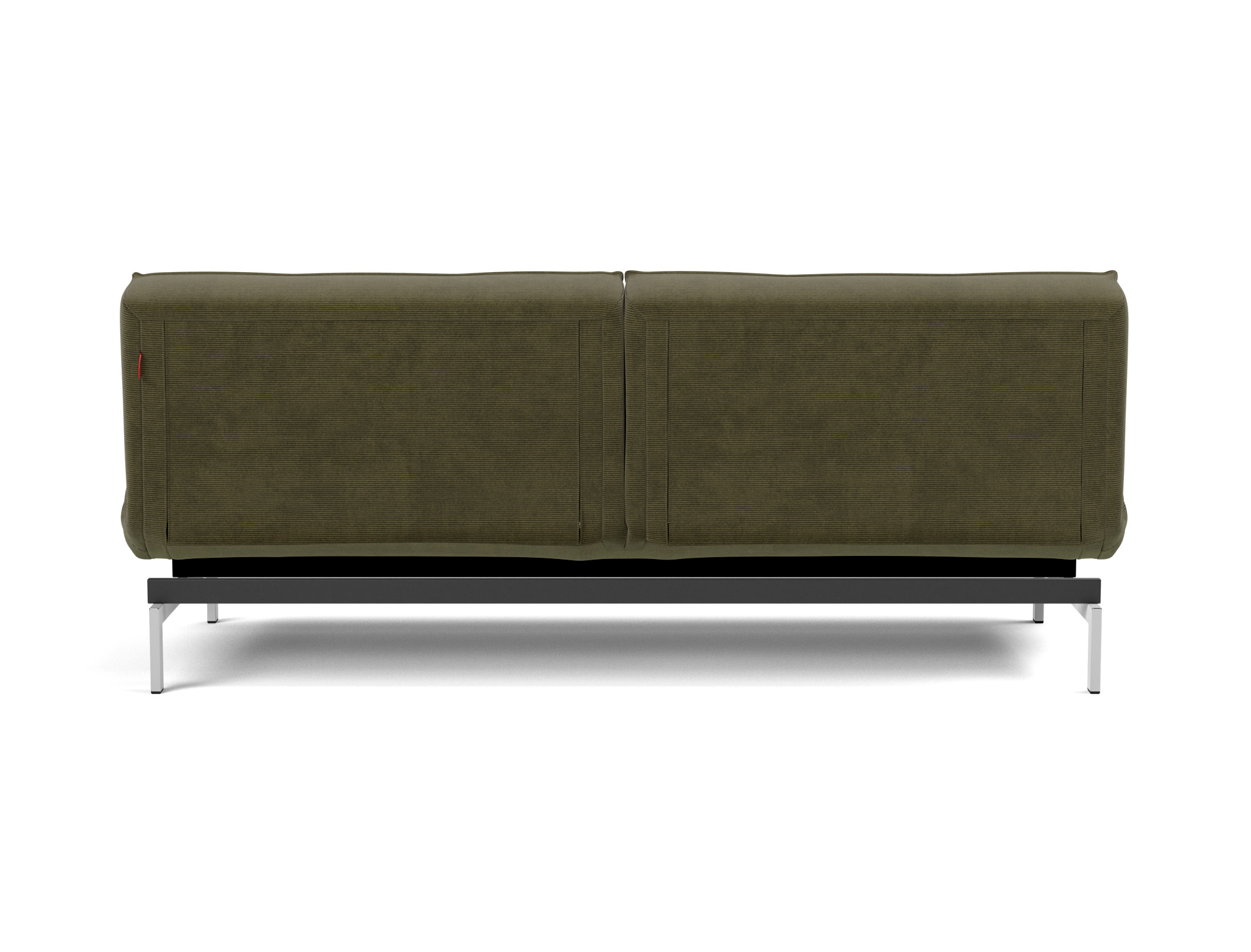 Schlafsofa Splitback Kord Cordufine 316-Pine-Green Beine Chrom