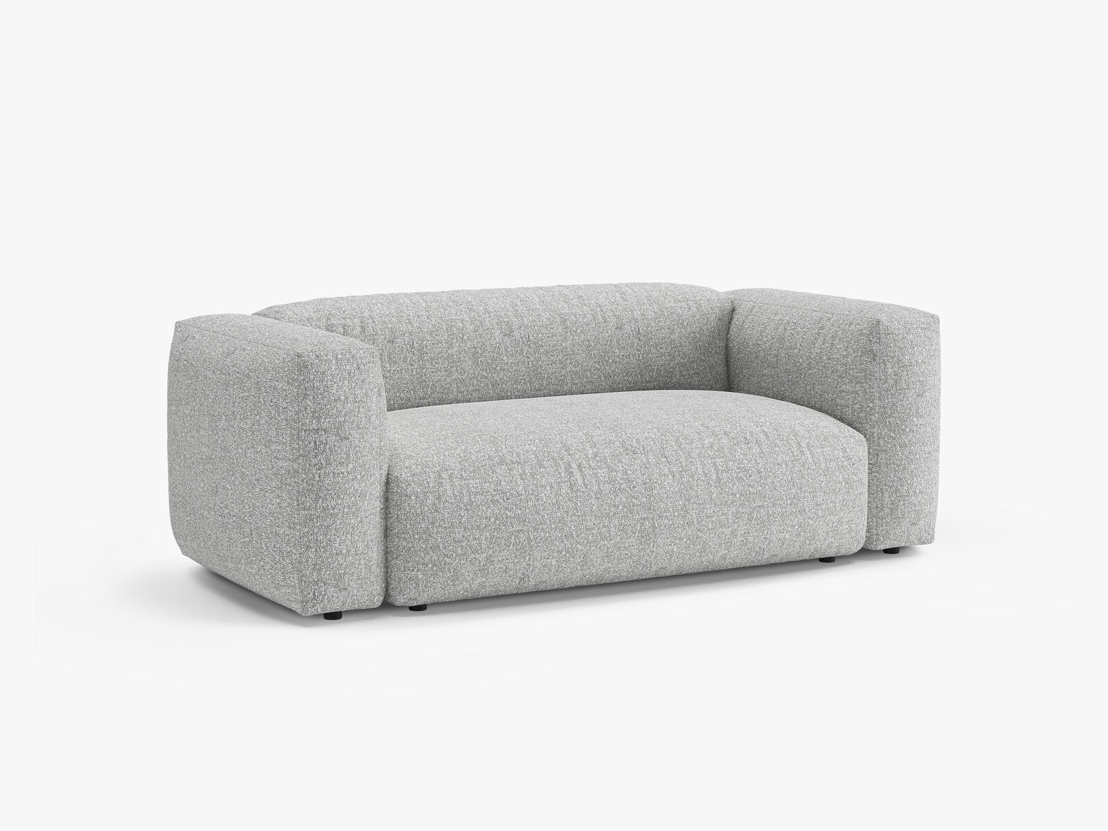 Micadoni Martina Sofa 2-Sitzer Boucle Monet Silber