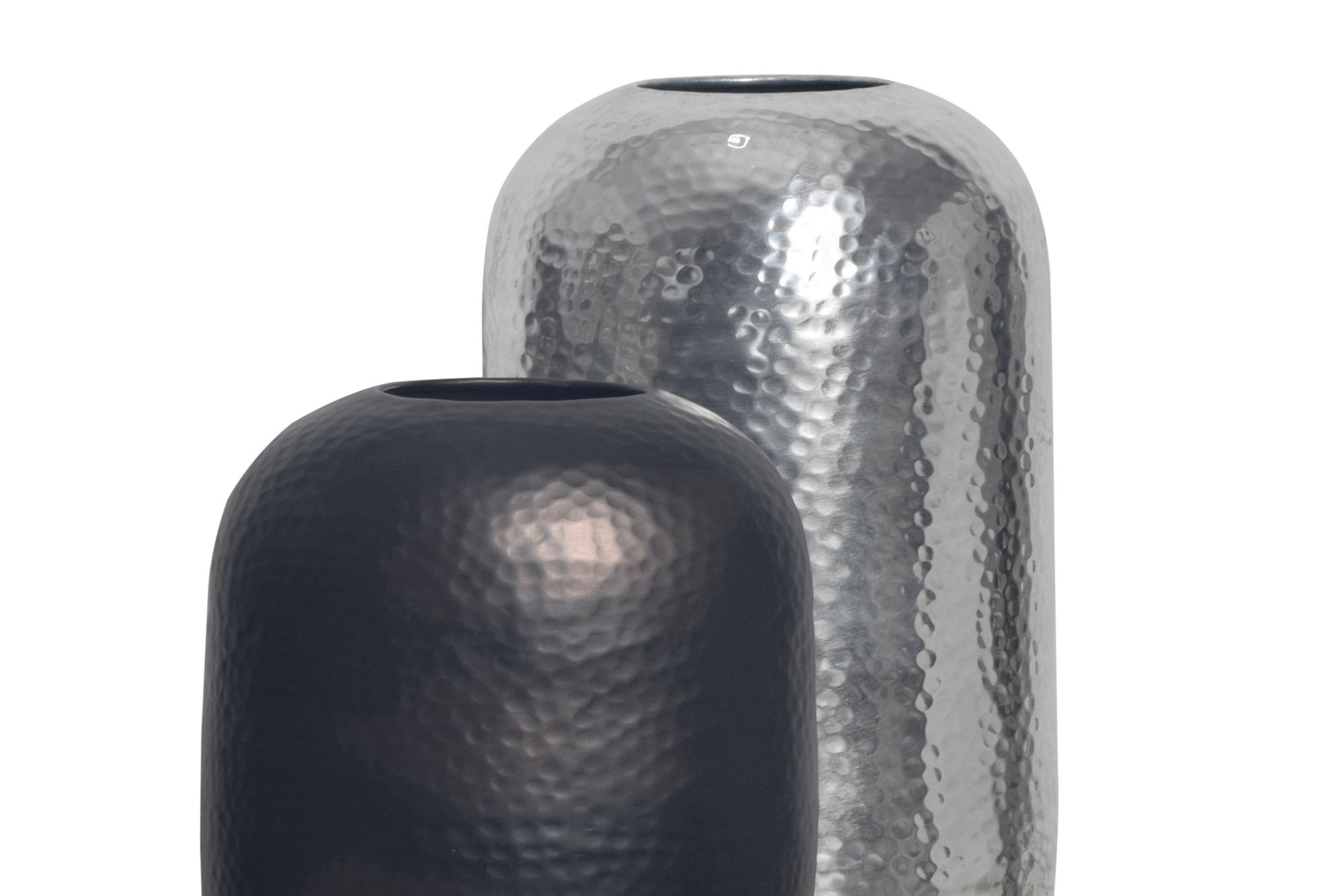 Tischvase Husnes Aluminium Silber