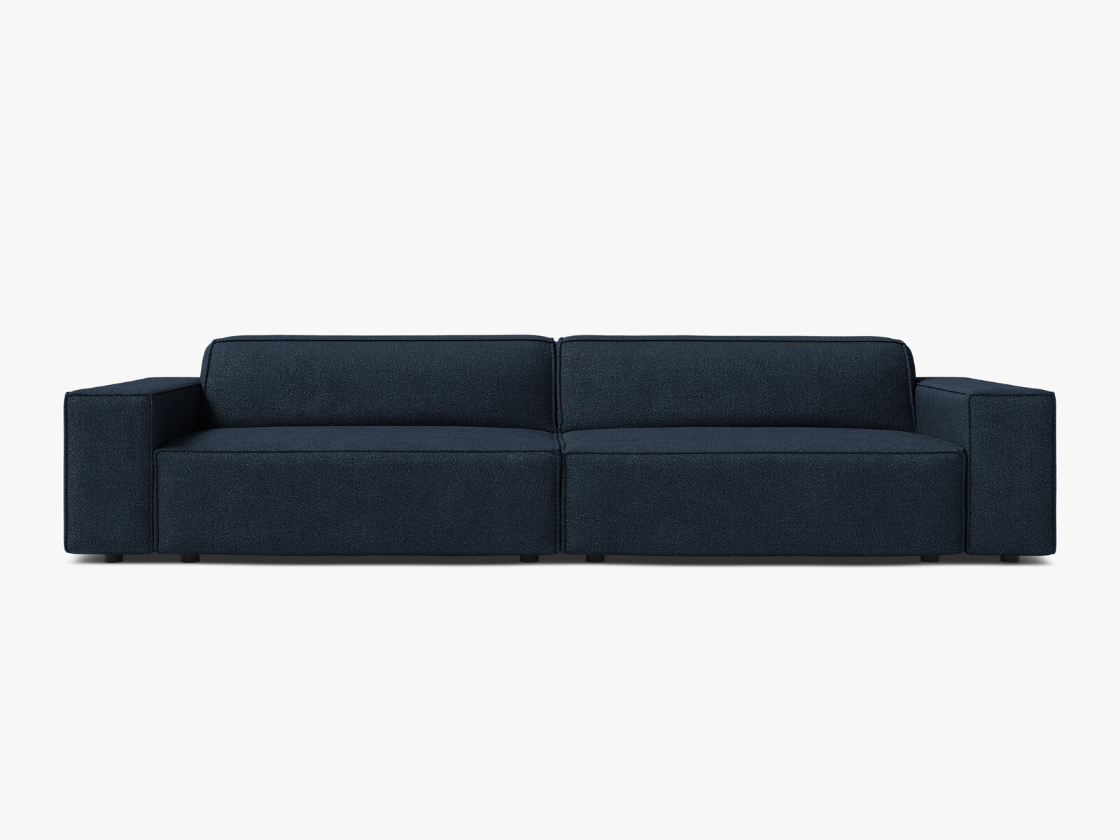 Micadoni Sofa Jodie 4-Sitzer Boucle Baloo Dunkelblau