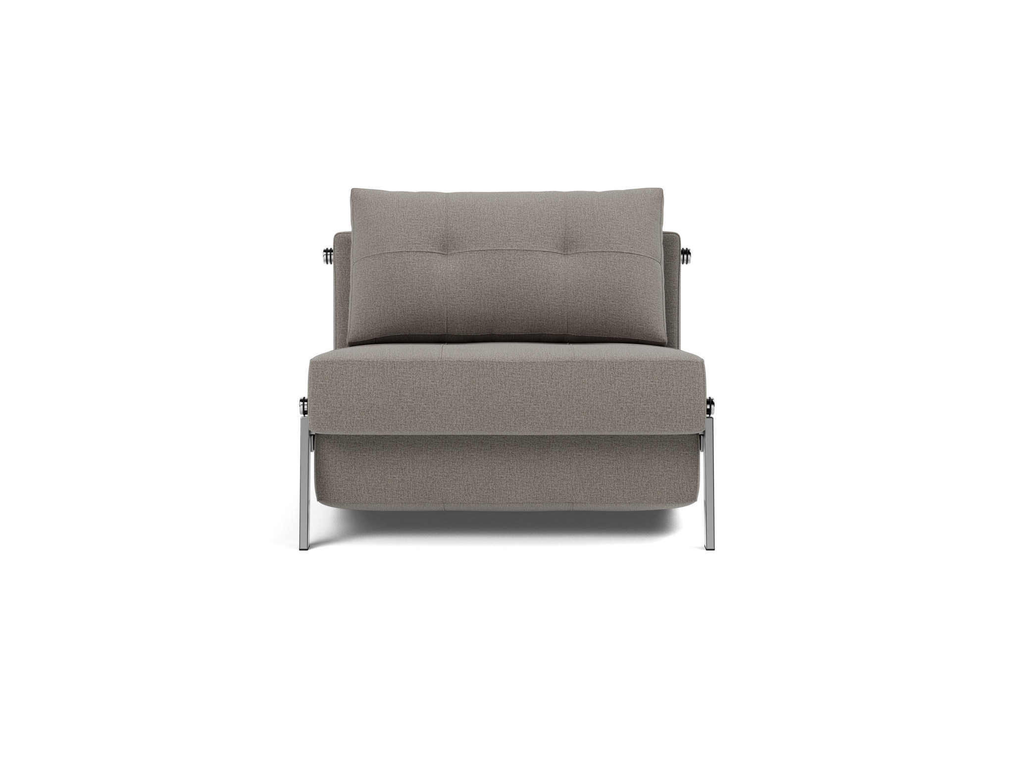 Schlafsessel Cubed 90 Flachgewebe Mixed Dance 521-Grey Beine Chrom
