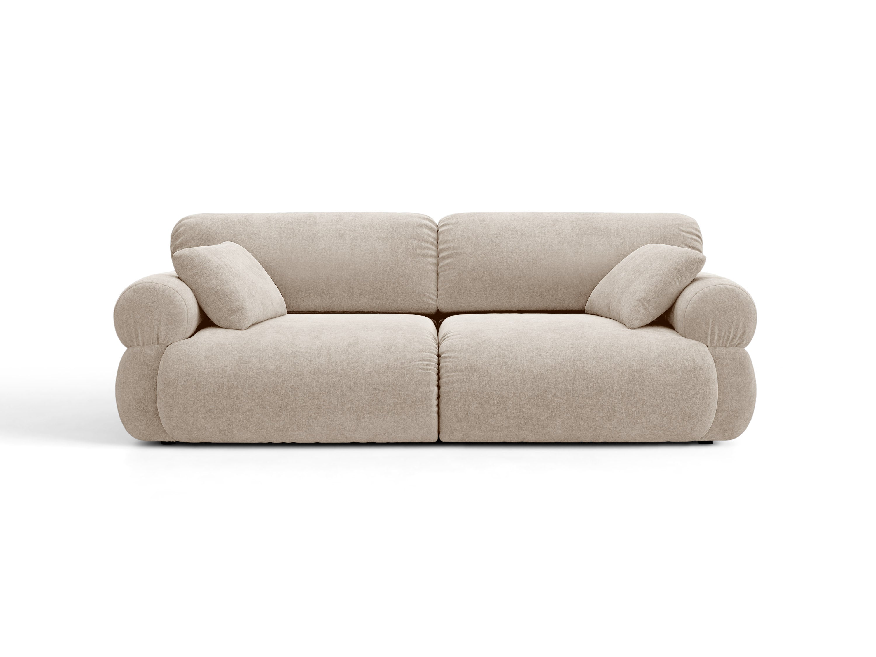 Micadoni Ophelia Sofa 3-Sitzer Strukturierter Stoff Liberty Beige