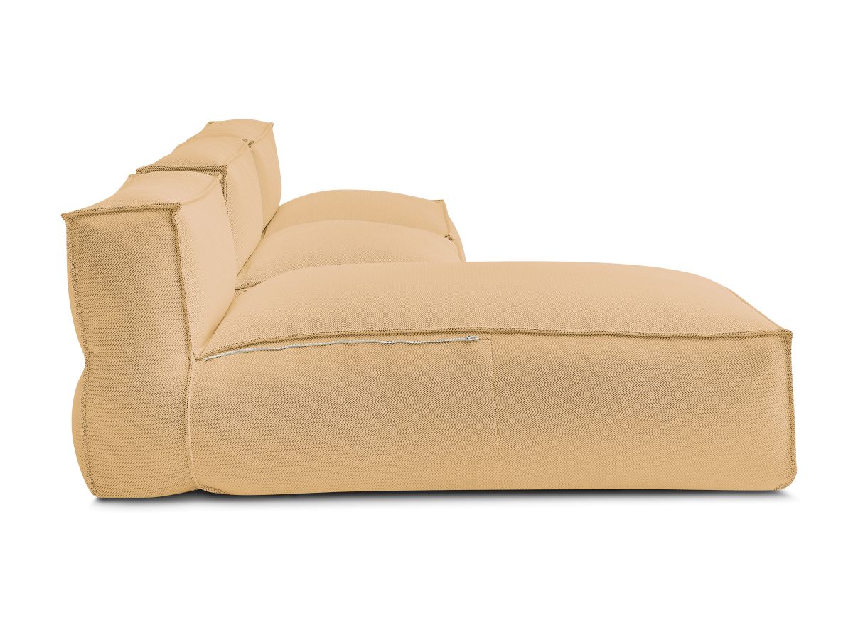 Bobochic Biarritz Gartensofa 3-Sitzer Melange-Stoff Orange
