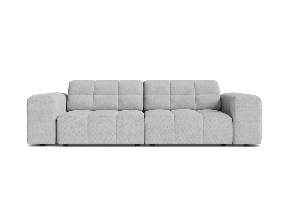 Cosmopolitan Design Sofa Chicago 3-Sitzer Chenille Eden Silber
