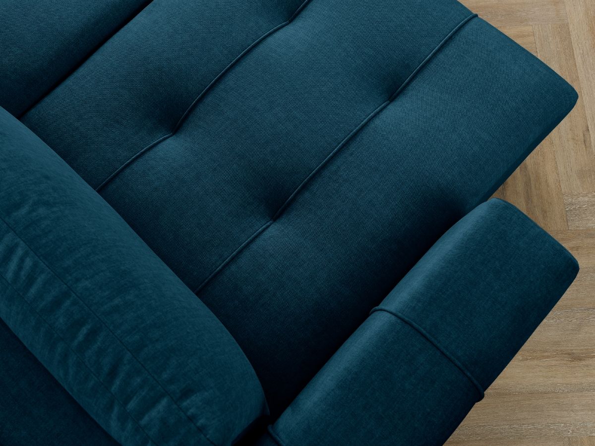 Bobochic Arsene Wohnlandschaft Samt Blau Ecke links