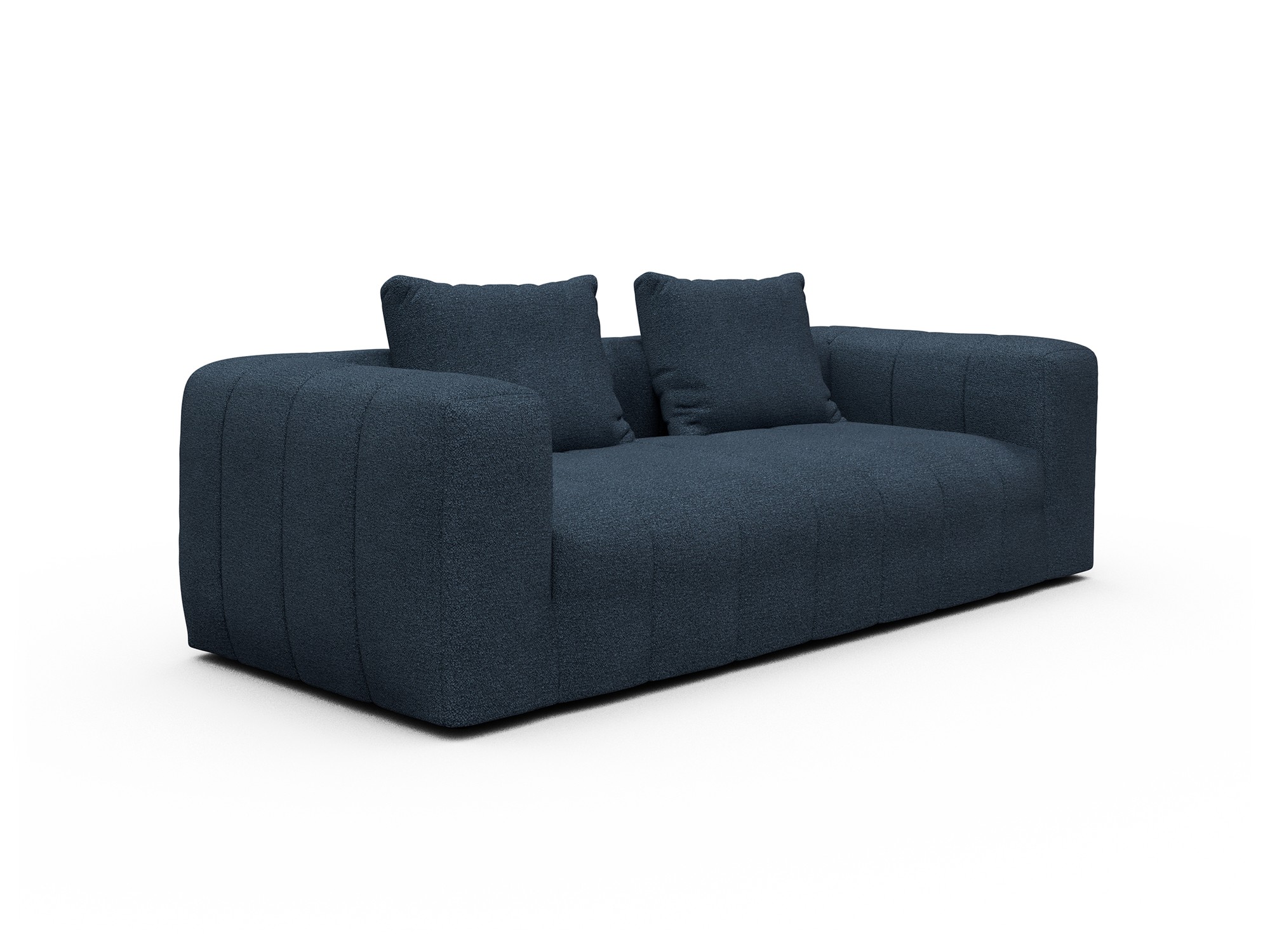 Hugo 3-Sitzer Boucle-Blue moebelfaktor