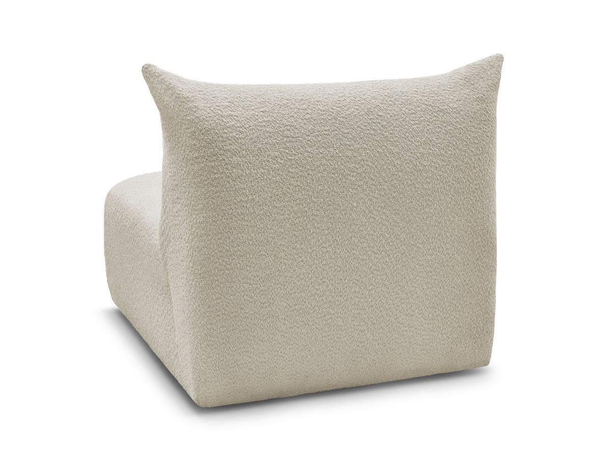 Bobochic Azra Sofamodul 1-Sitzer 90 × 112 cm Bouclé-Stoff Beige