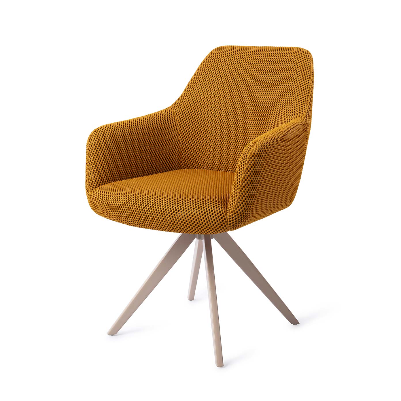 Jesper Home Esszimmerstuhl Hiroo Groovy-Garam Turn Beige