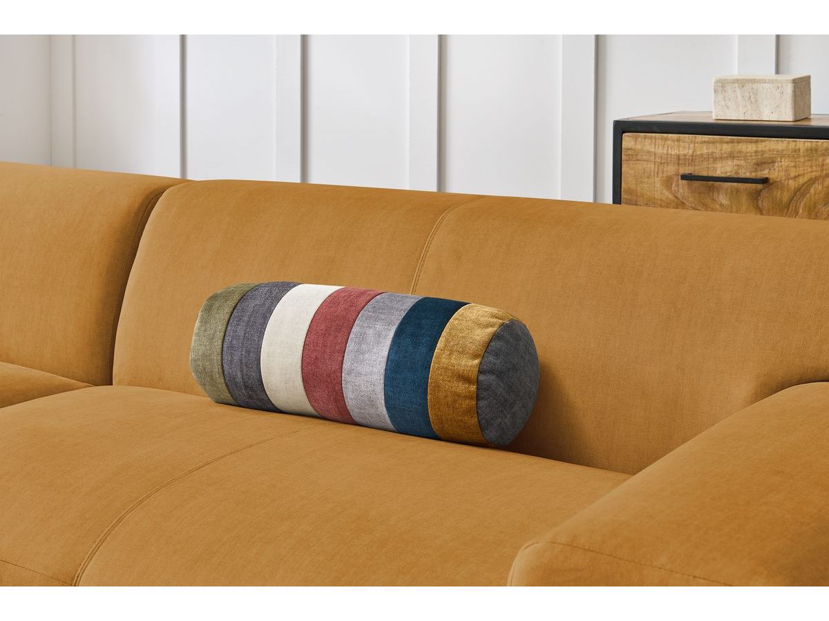 Bobochic Lavena Ecksofa 272 × 220 cm Samt Gelb Ecke links