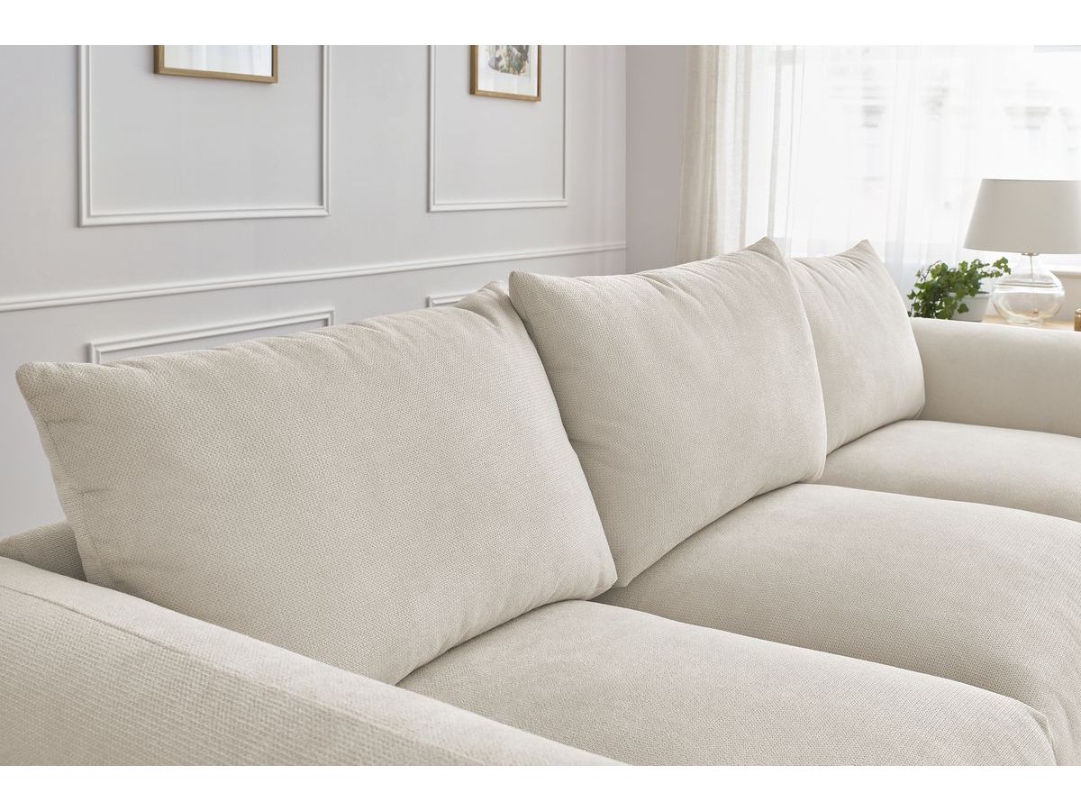 Bobochic Ernest Sofa 3-Sitzer 265 × 106 cm Stoff Beige