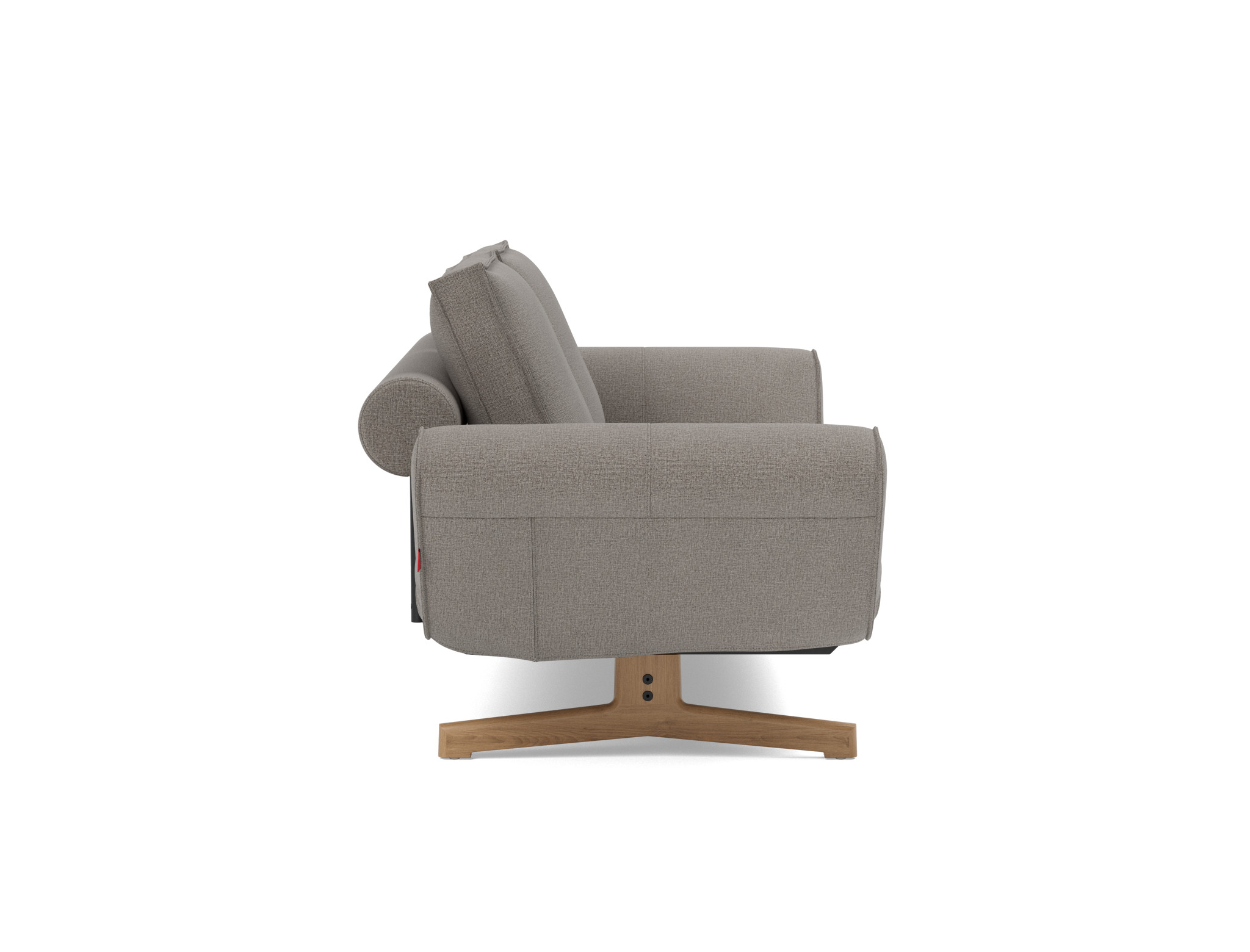Tagesbett Ghia Flachgewebe Mixed Dance 521-Grey Beine Eiche