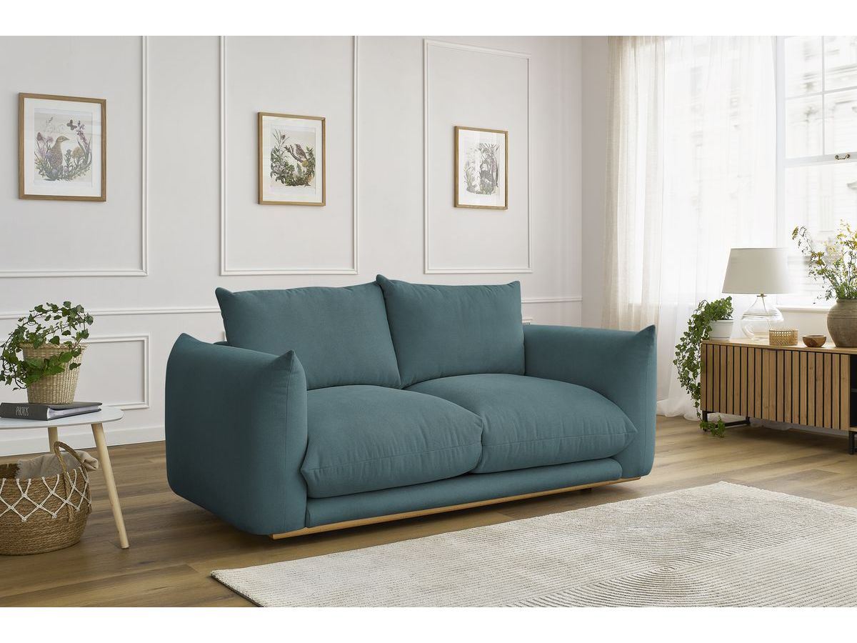Bobochic Ernest Sofa 2-Sitzer Stoff Dunkelblau