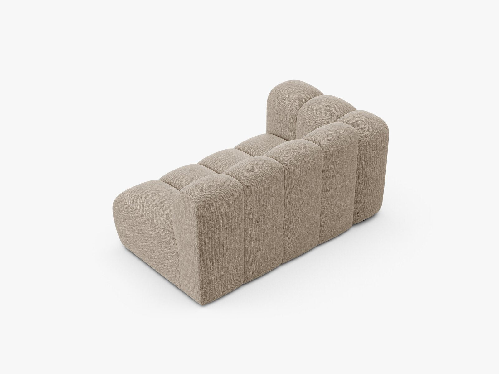Micadoni Modul Lupine 2-Sitzer Links Chenille Eden Dunkelbeige