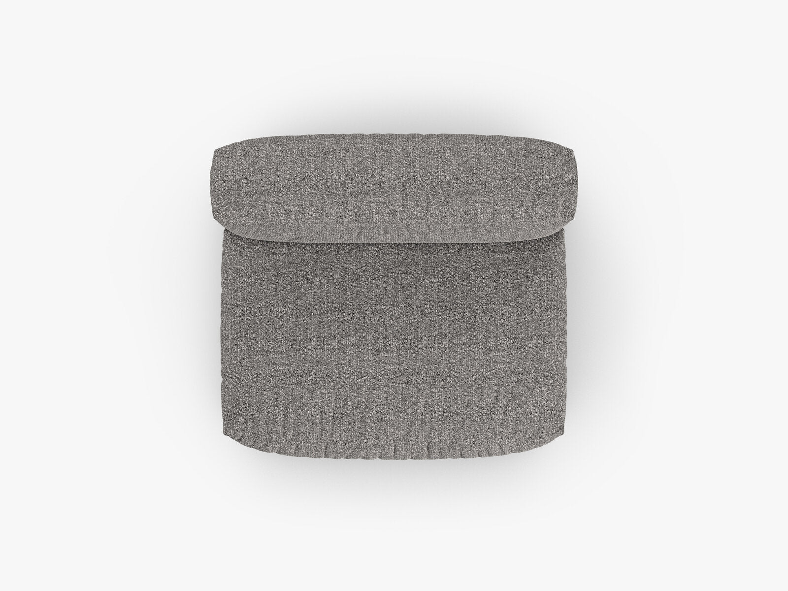 Micadoni Mittelmodul Martina 1-Sitzer Groß 90cm Sitztiefe Boucle Monet Graphit