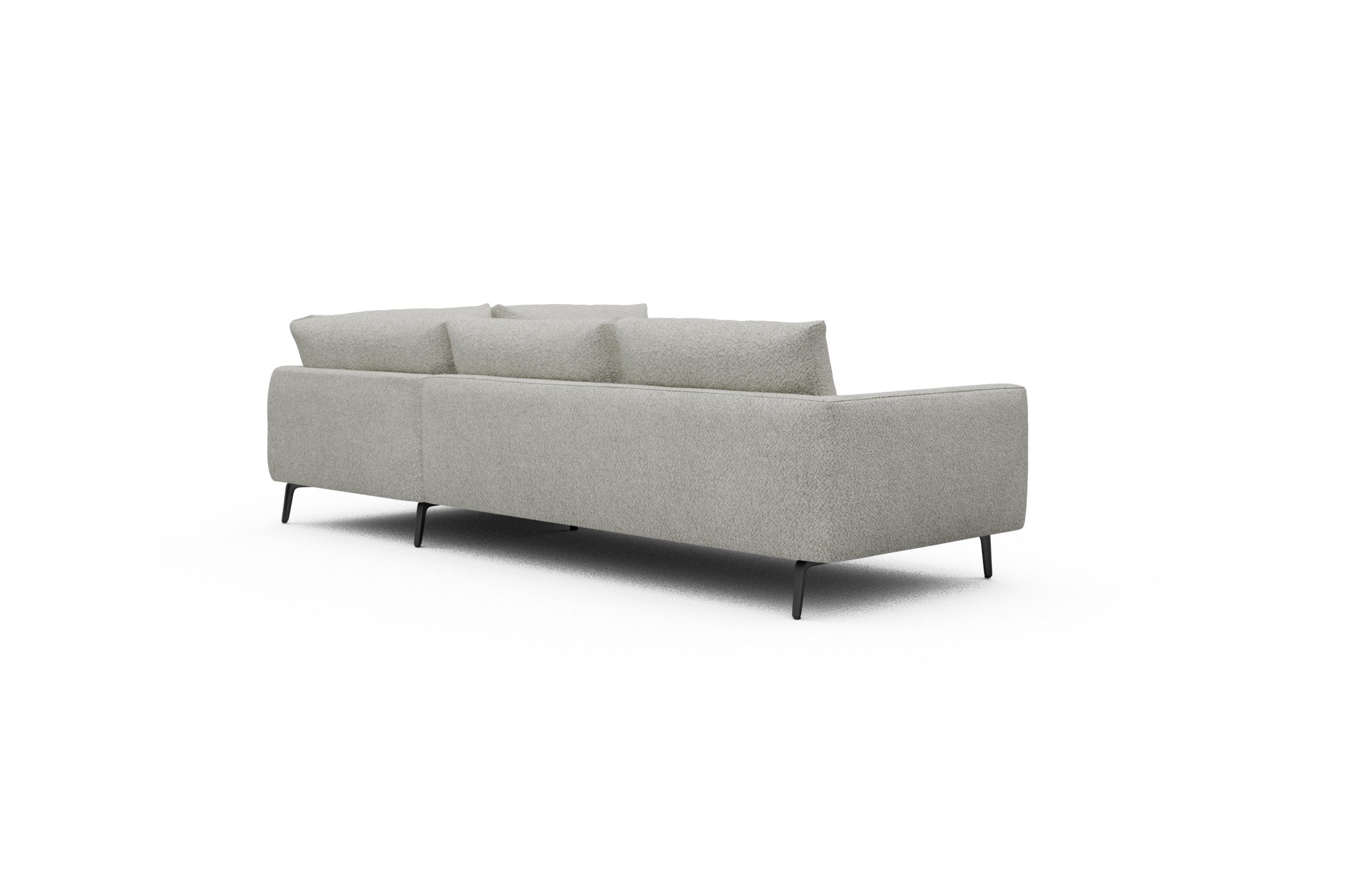 Ecksofa Karl Relax-Ecke rechts mit 2,5-Sitzer Vanora-Warm-Sand