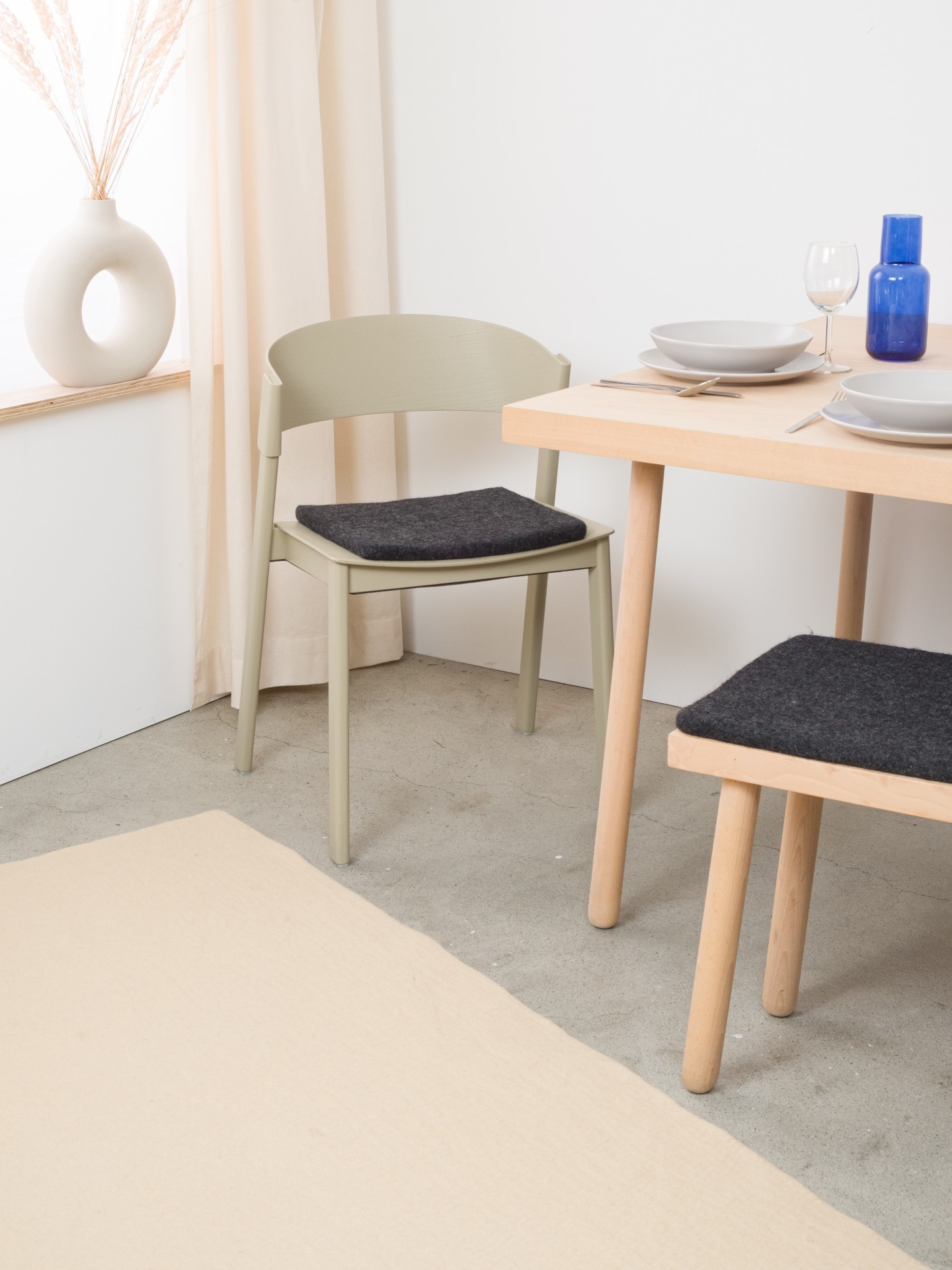 myfelt Hugo - Flache Sitzauflage quadratisch