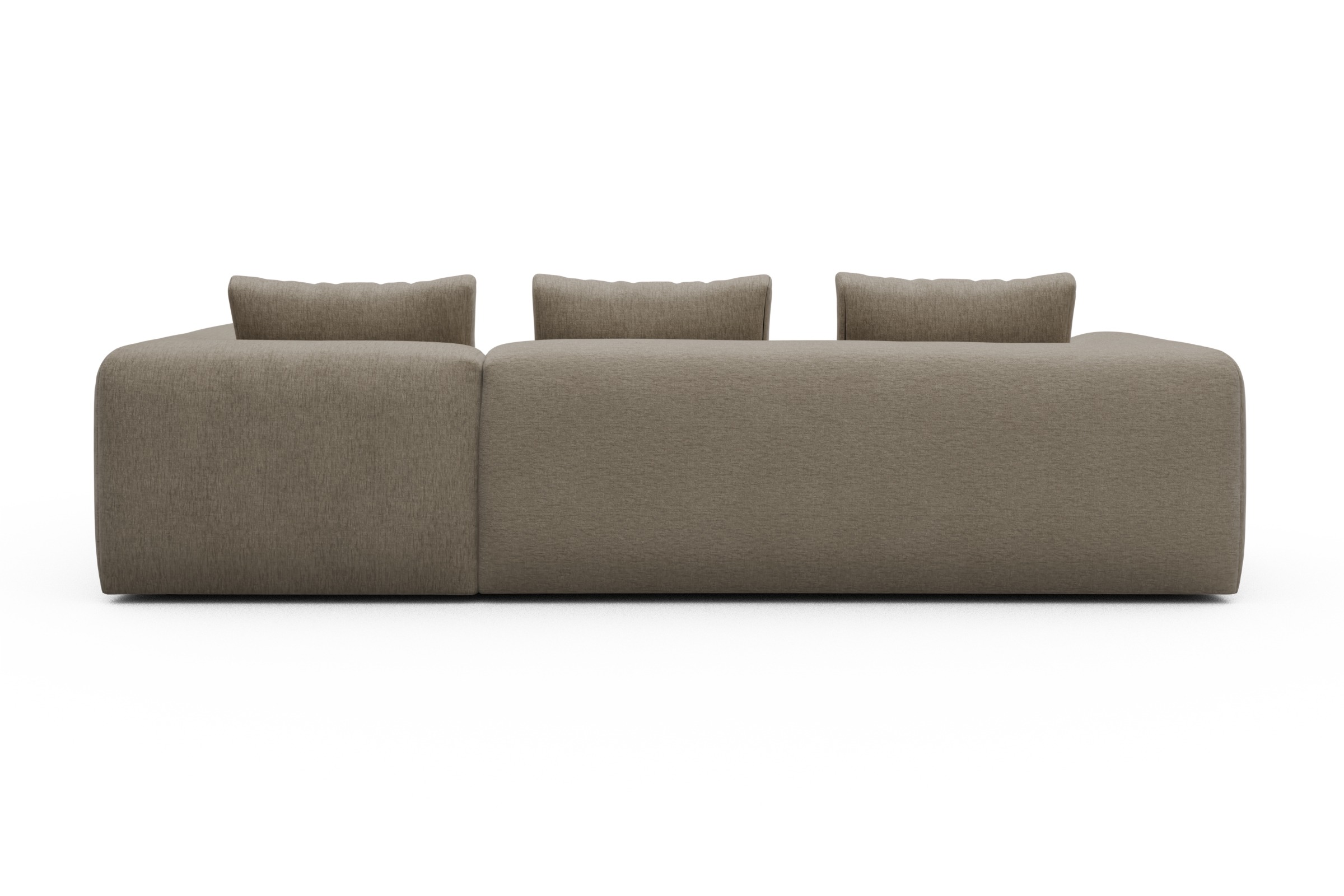 Ecksofa Fred 2x 2,5-Sitzer rechts offen Smooth-Belge
